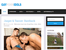 Tablet Screenshot of gaypornidols.com